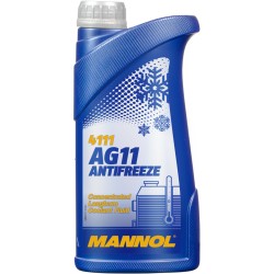 MANNOL 4111 Antifreeze AG11 (modrá) 1L