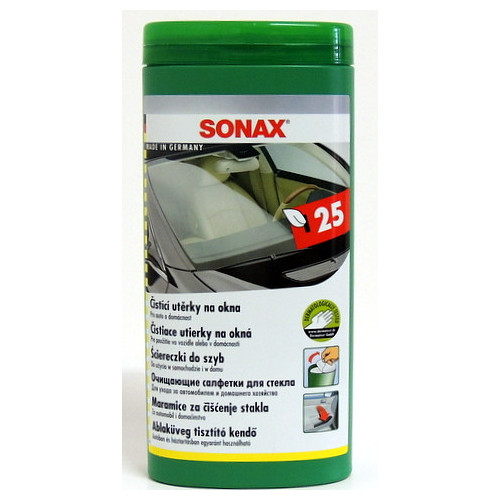 SONAX Čistící utěrky na okna 25ks