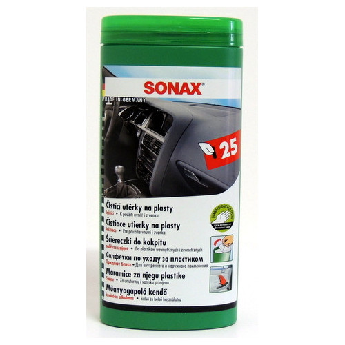 SONAX Čistící utěrky na plasty 25ks