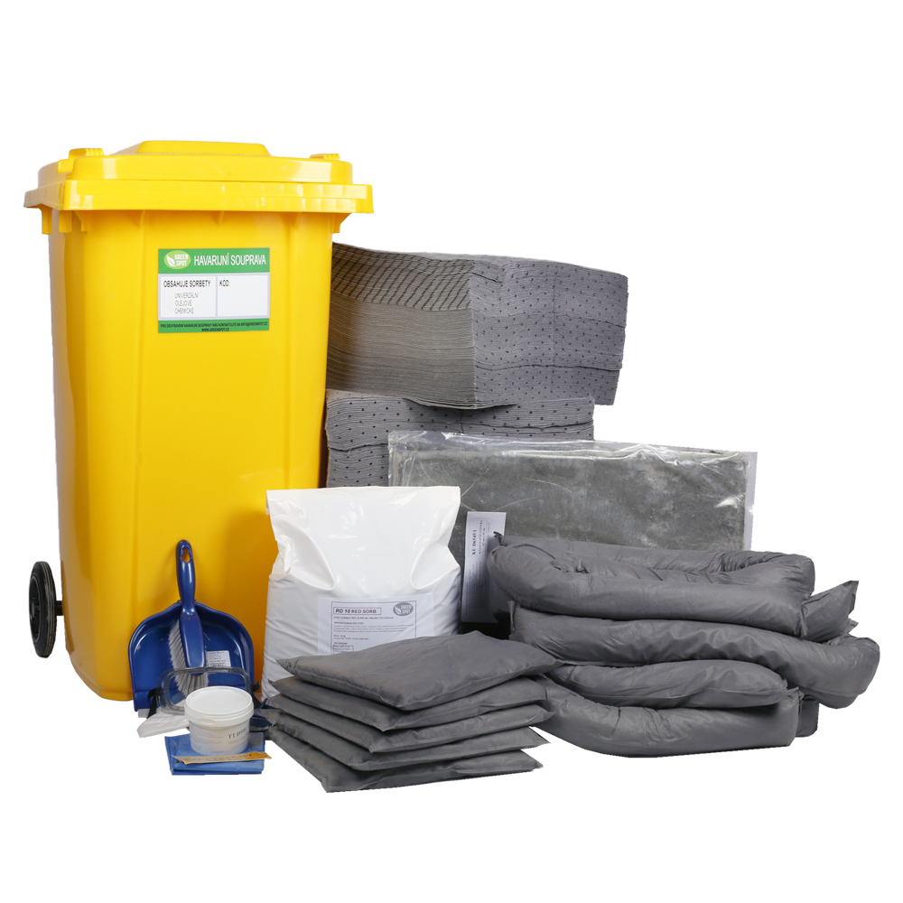Univerzální havarijní souprava 240L s kanalizační ucpávkou + RD10 UHSP-240/K + RD10