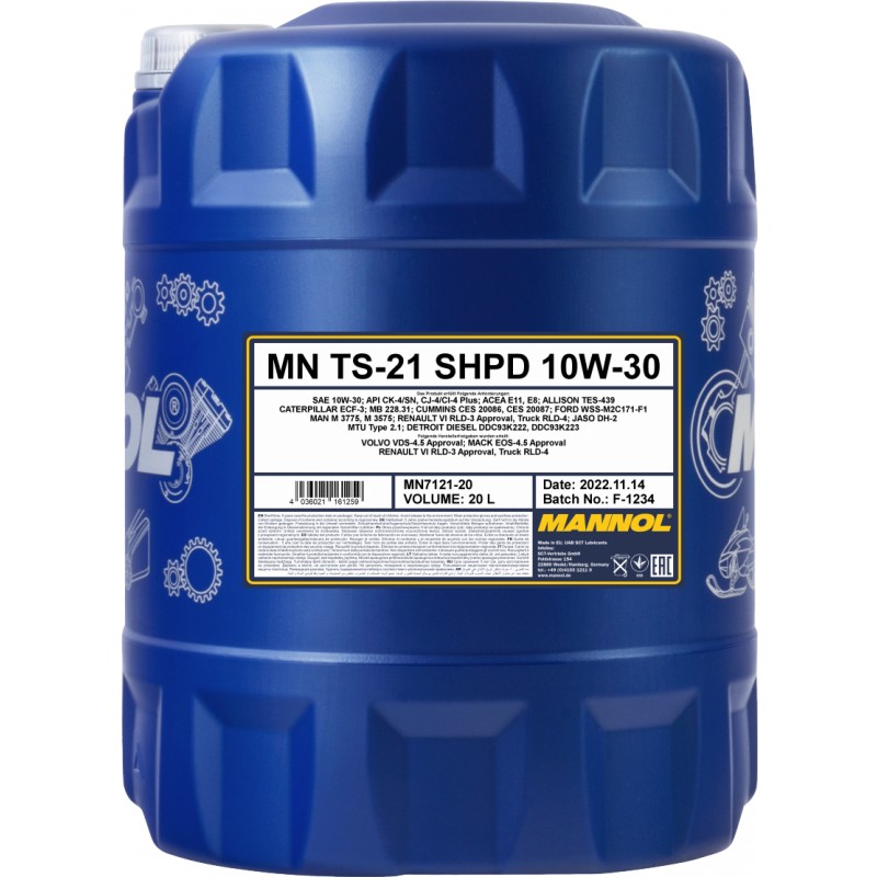 MANNOL TS-21 SHPD 10W-30