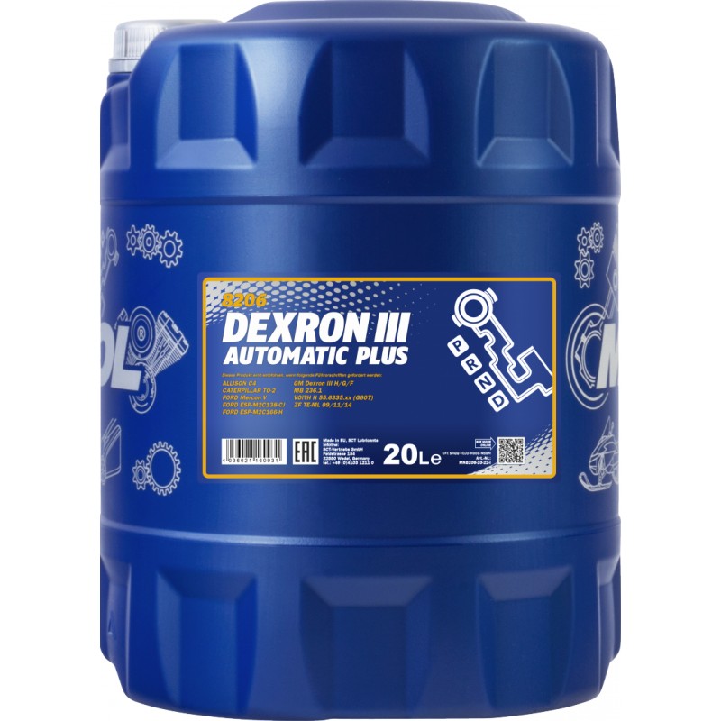 MANNOL DEXRON III AUTOMATIC PLUS