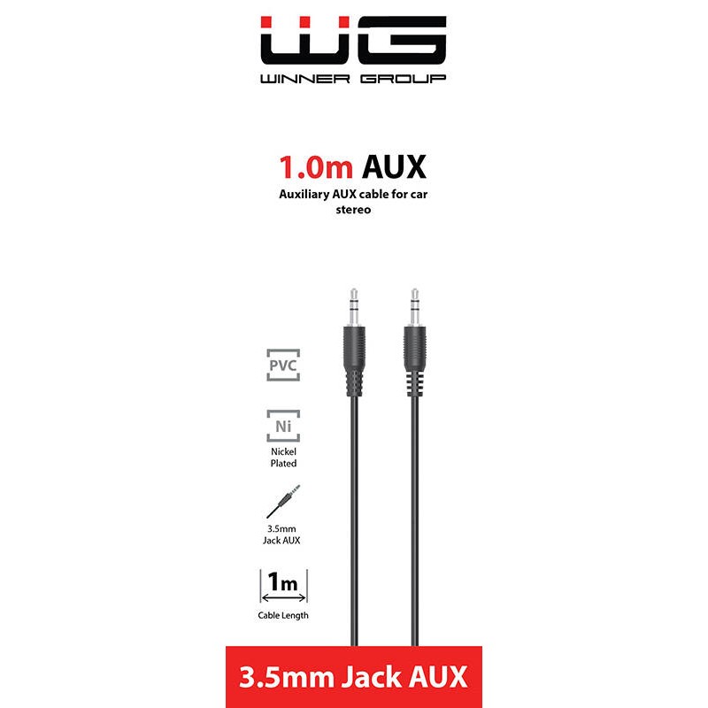 WG Propojovací AUX kabel 100cm