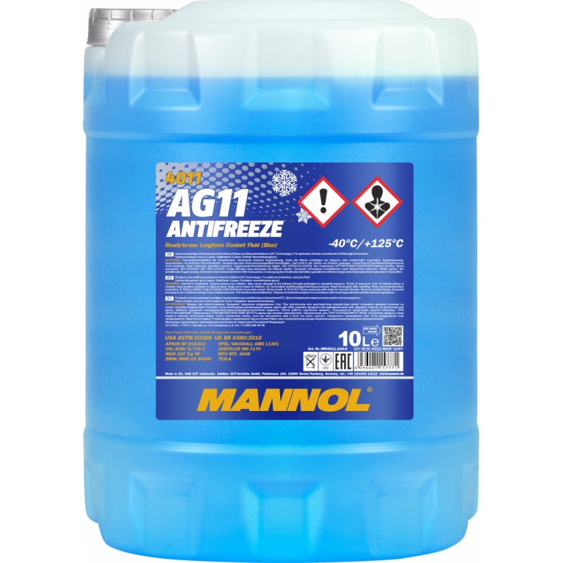 MANNOL 4011 Antifreeze AG11 (- 40°C)