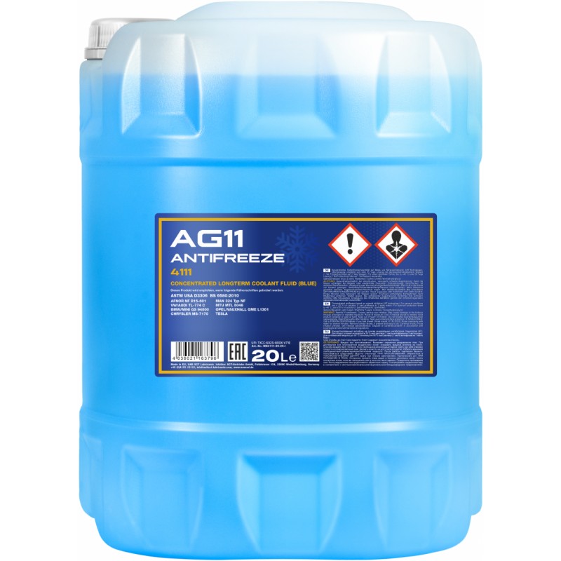 MANNOL 4111 Antifreeze AG11 (modrá)