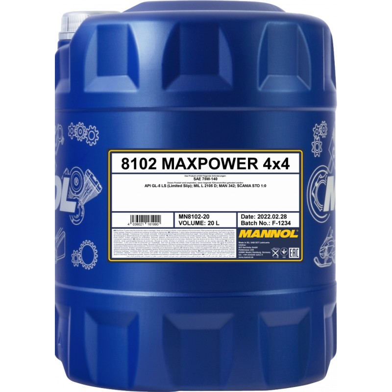 MANNOL MAXPOWER 4x4 75W-140