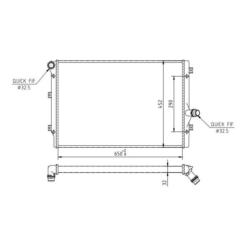 Chladič motoru HART 606 522