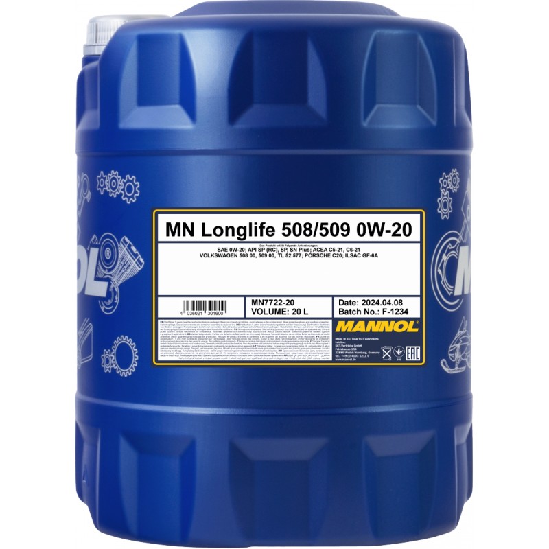MANNOL 7722 Longlife 508/509 0W-20