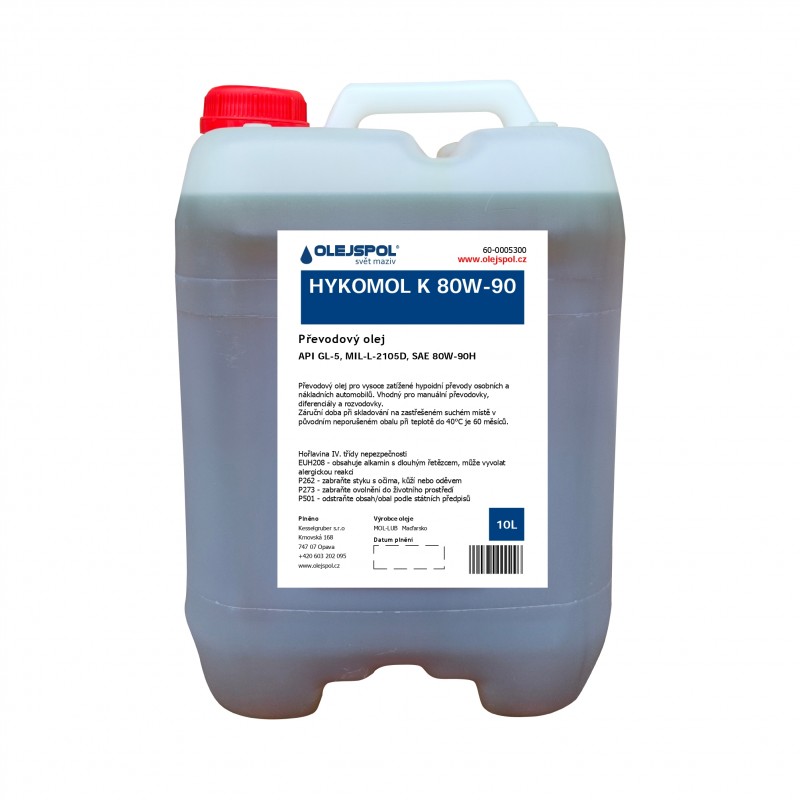 Převodový olej HYKOMOL K 80W-90 (HYPOL, GL-5)