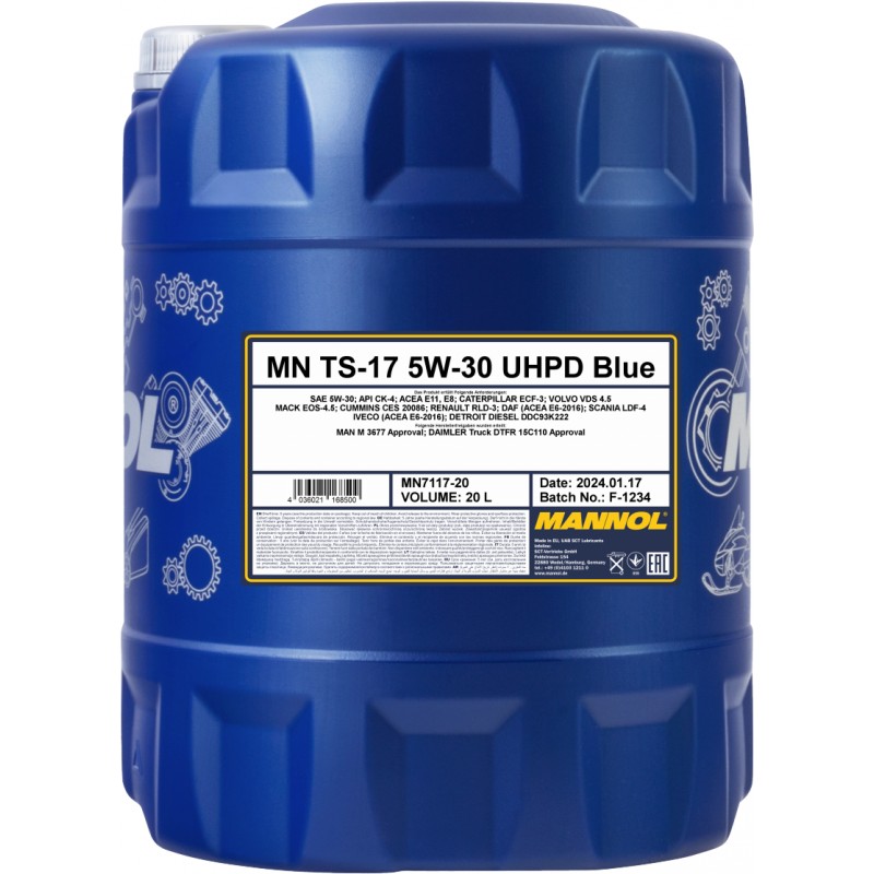 MANNOL 7117 UHPD TS-17 BLUE 5W-30