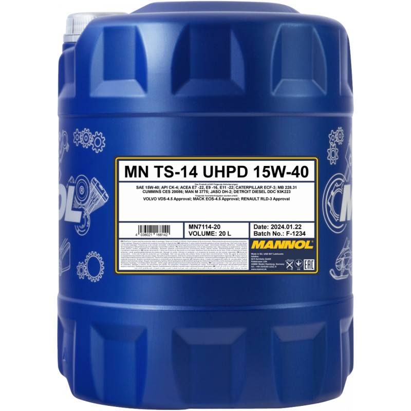 MANNOL UHPD TS-14 15W-40